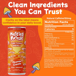 Energy Orange Cream nutrition facts and ingredients