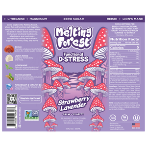 D-Stress Strawberry Lavender can label