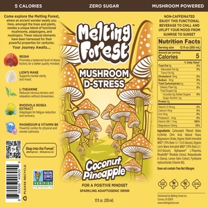 Mushroom D- Stress Coconut Pineapple Label