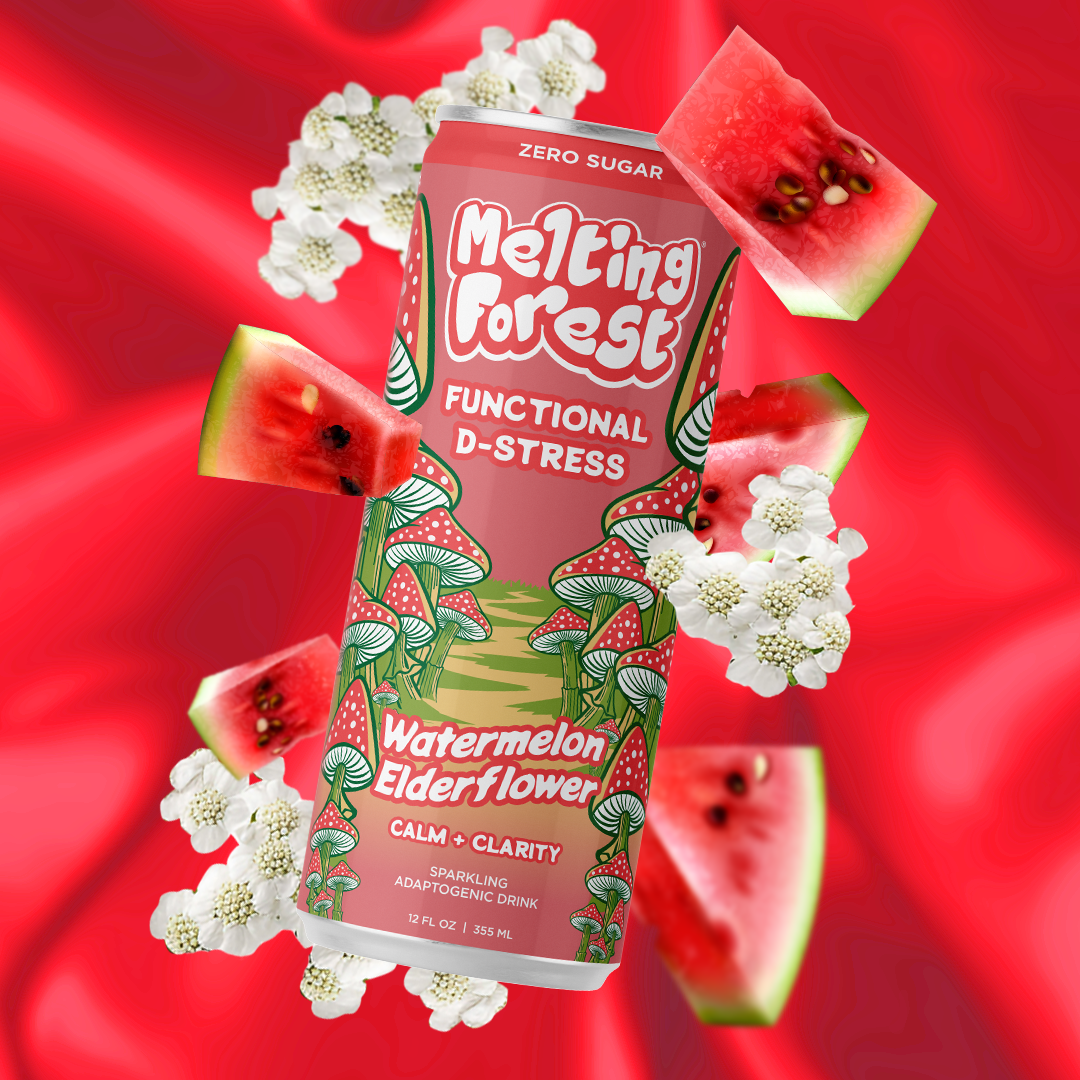 Watermelon Elderflower Mushroom Sparkling D-Stress Drink – Melting Watermelon Elderflower Mushroom Sparkling D-Stress Drink – Melting