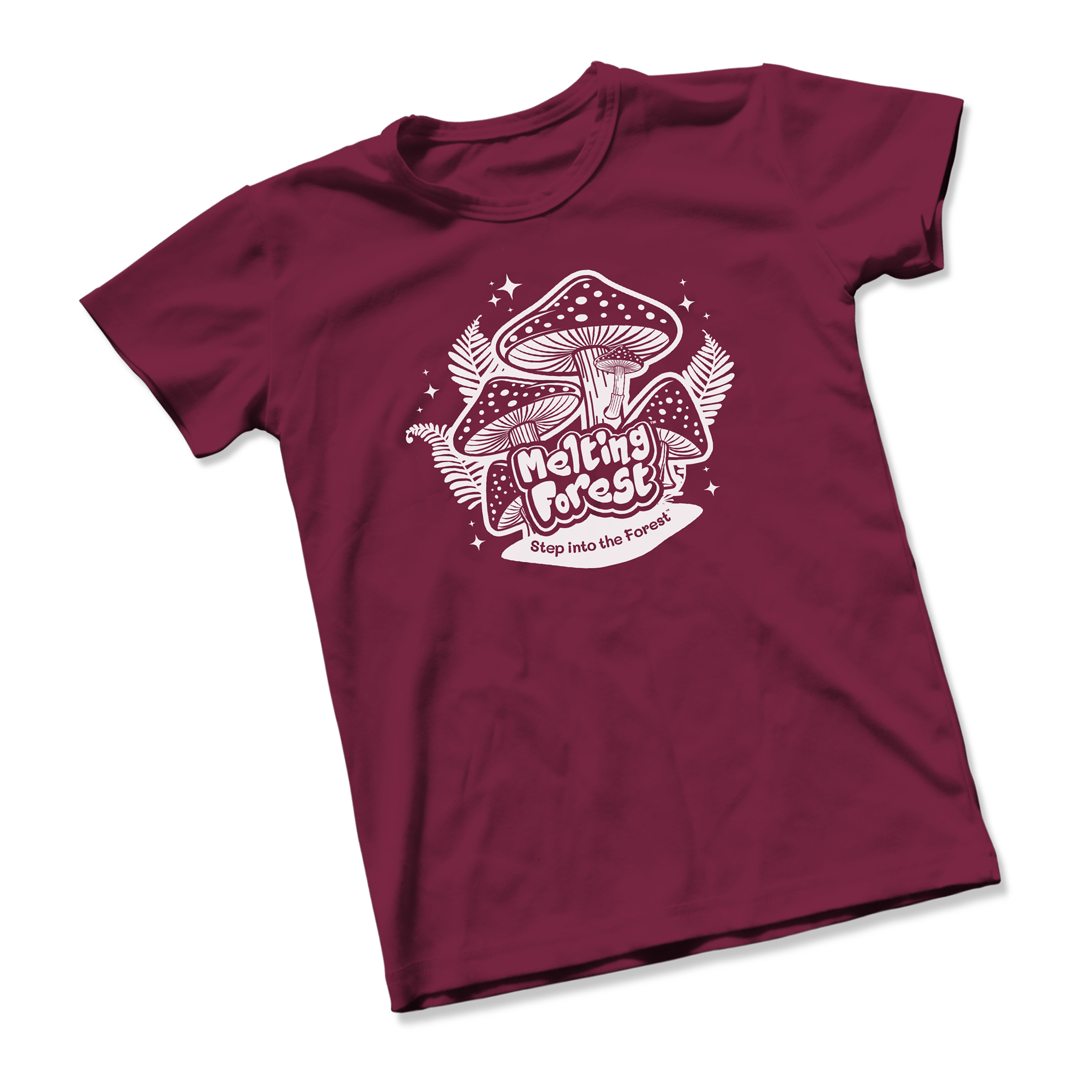 Melting Forest Tshirt Maroon