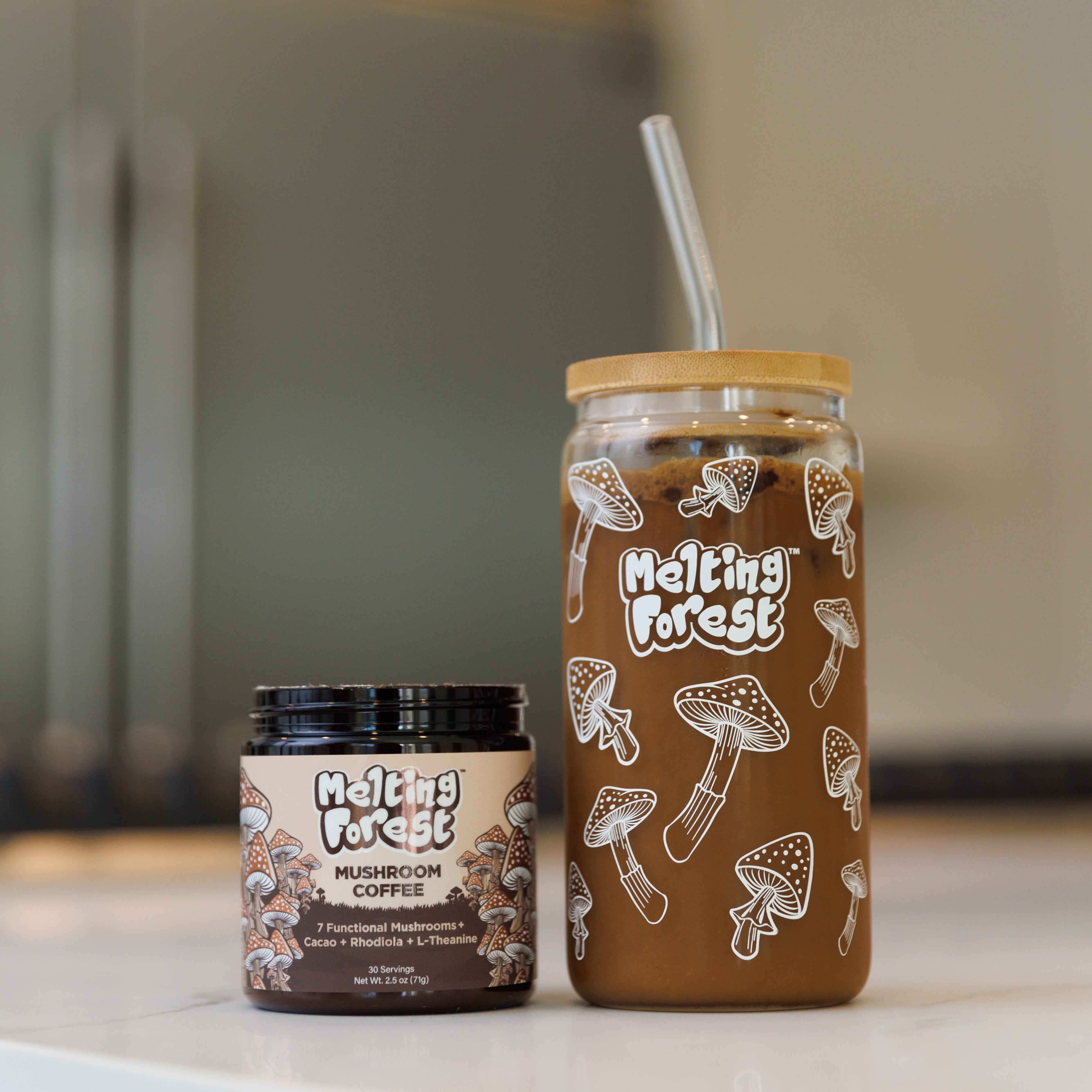 Melting Forest Mushroom Coffee and Cup
