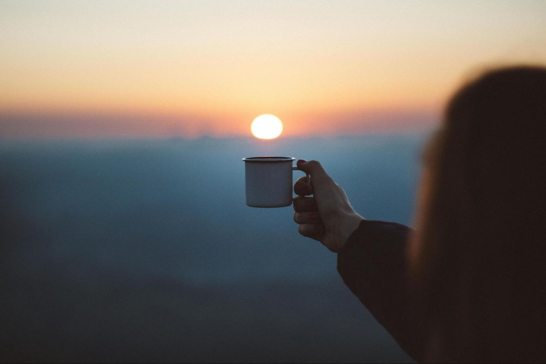 Cup of Coffee and Sunset