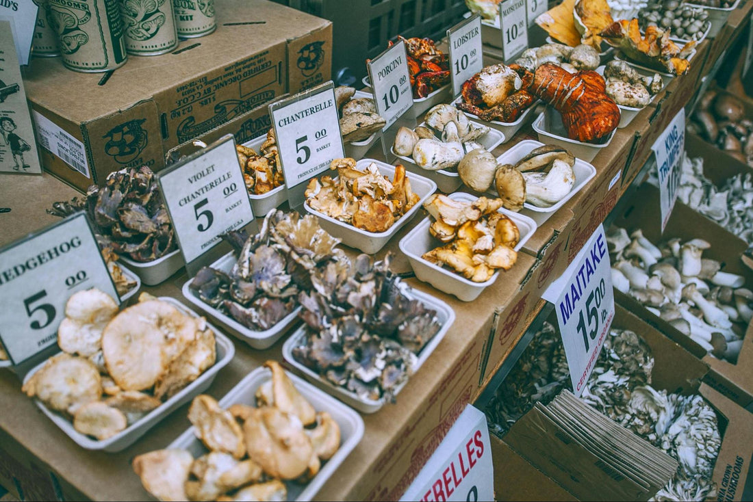 Mushrooms at a Market