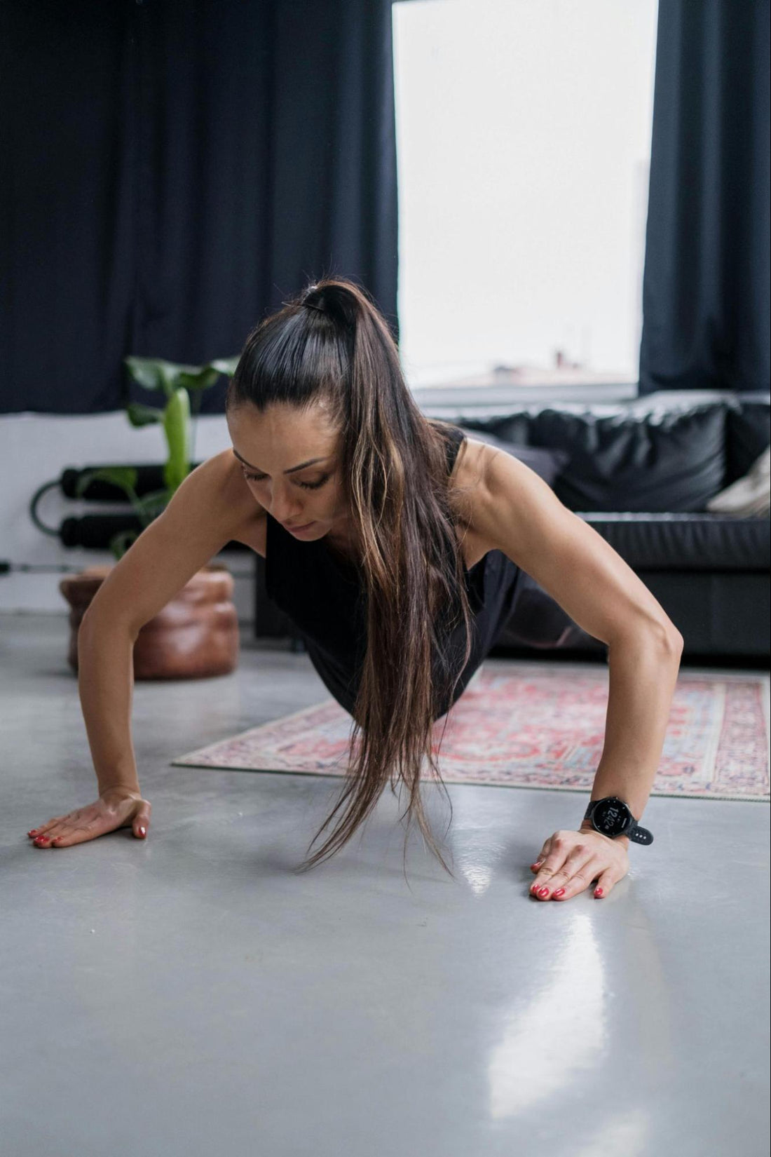 Woman Doing Push Ups