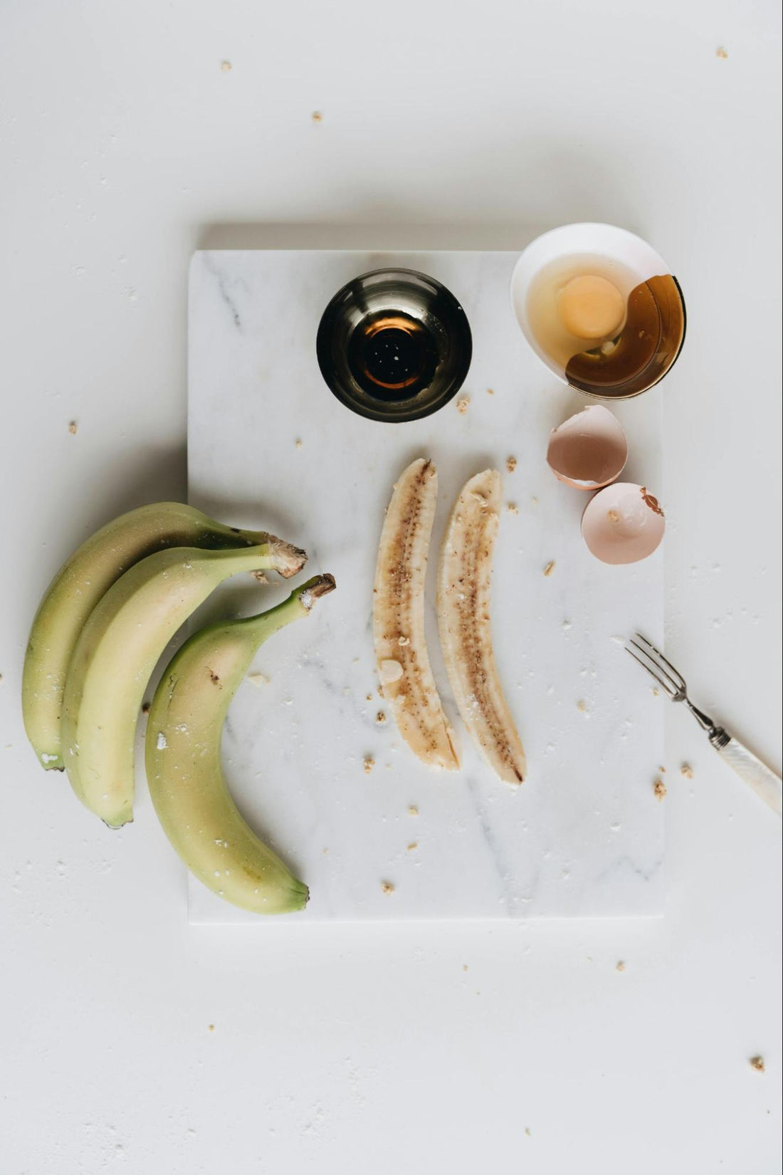 Healthy Food on a Marble Board