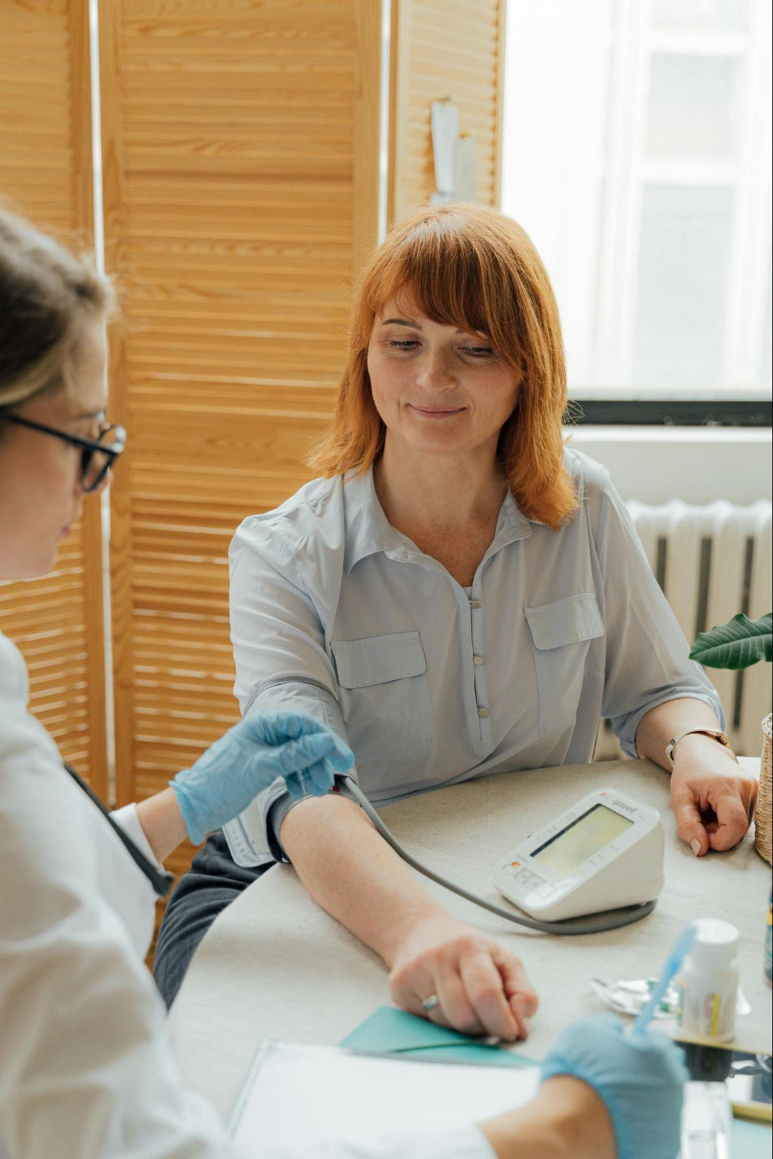 Woman Having Her Blood Pressure Taken