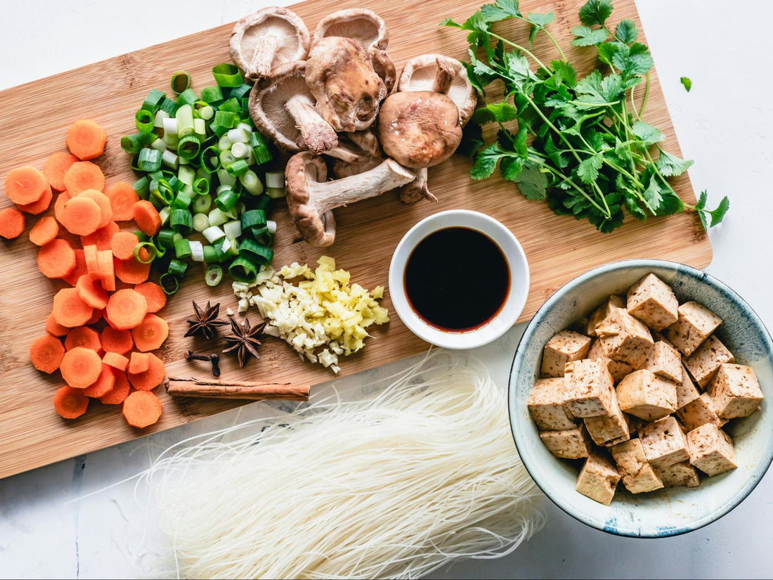 Ingredients on a Cutting Board