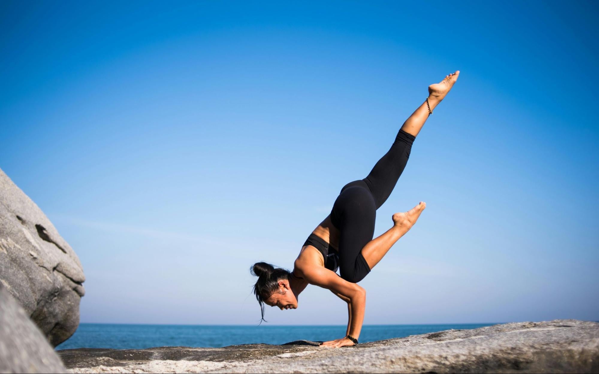 Woman Doing Yoga Pose