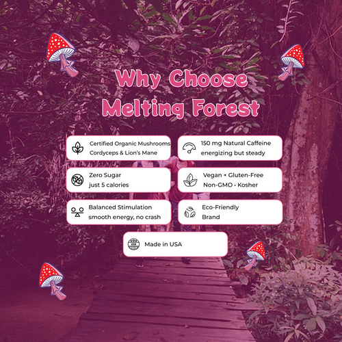 Mushroom Energy Drink 12 Pack - Strawberry Lemonade