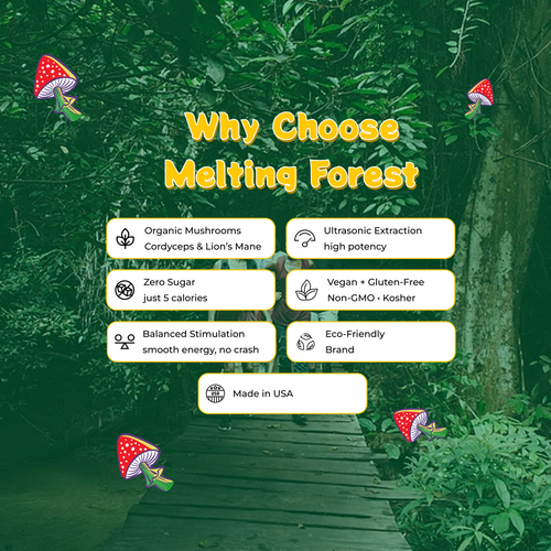 Mushroom Energy Drink 12 Pack - Mango Guava