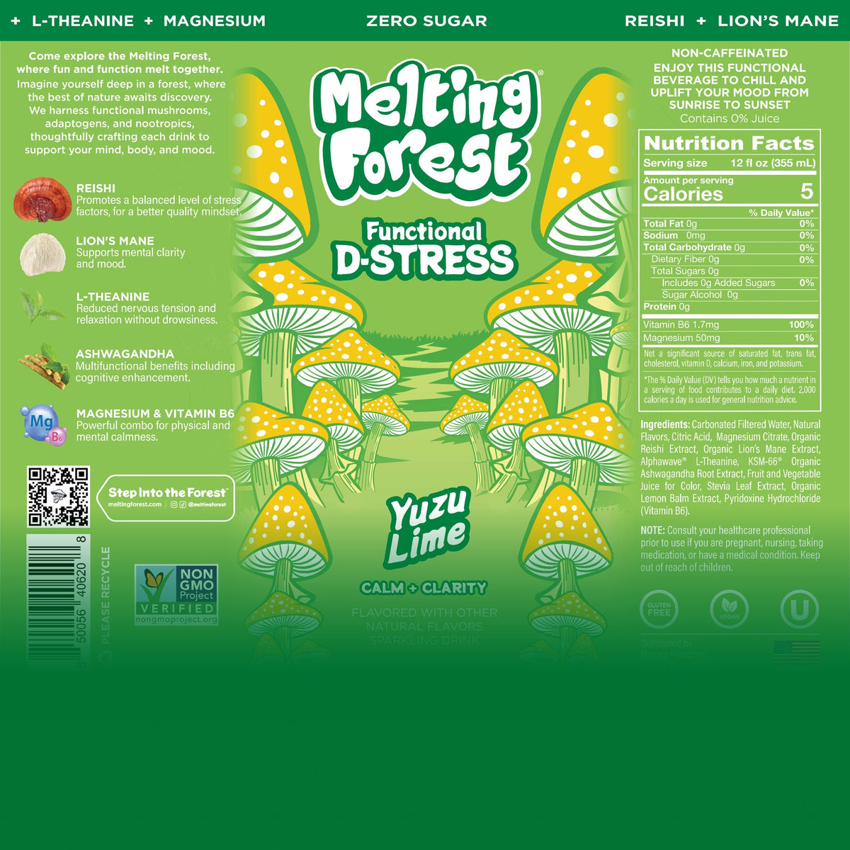 D-Stress Yuzu Lime can label