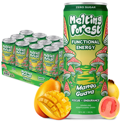 Mushroom Energy Drink 12 Pack - Mango Guava