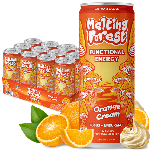 Mushroom Energy Drink 12 Pack - Orange Cream