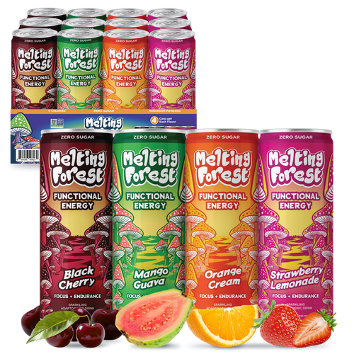 Mushroom D-Stress Drink 12 Pack - Variety Pack