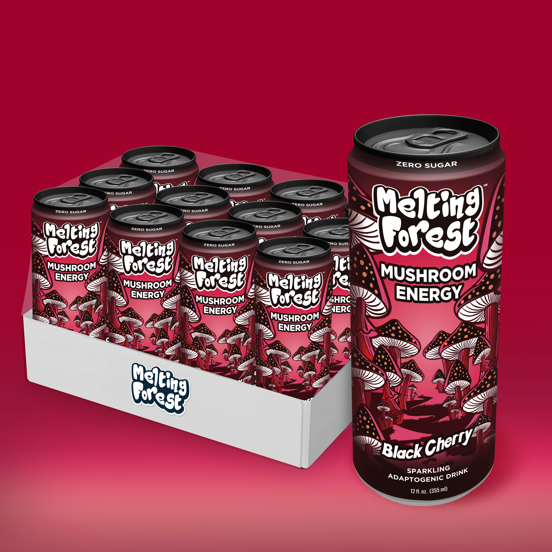 Mushroom Energy Drink Black Cherry