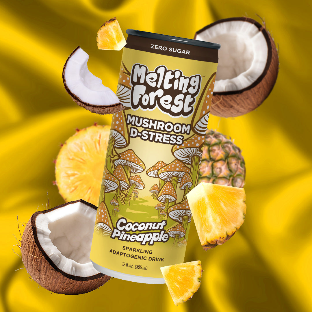 Mushroom D-Stress Drink 12 pack - Coconut Pineapple