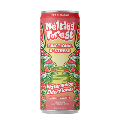 Mushroom D-Stress Drink 12 Pack - Watermelon Elderflower