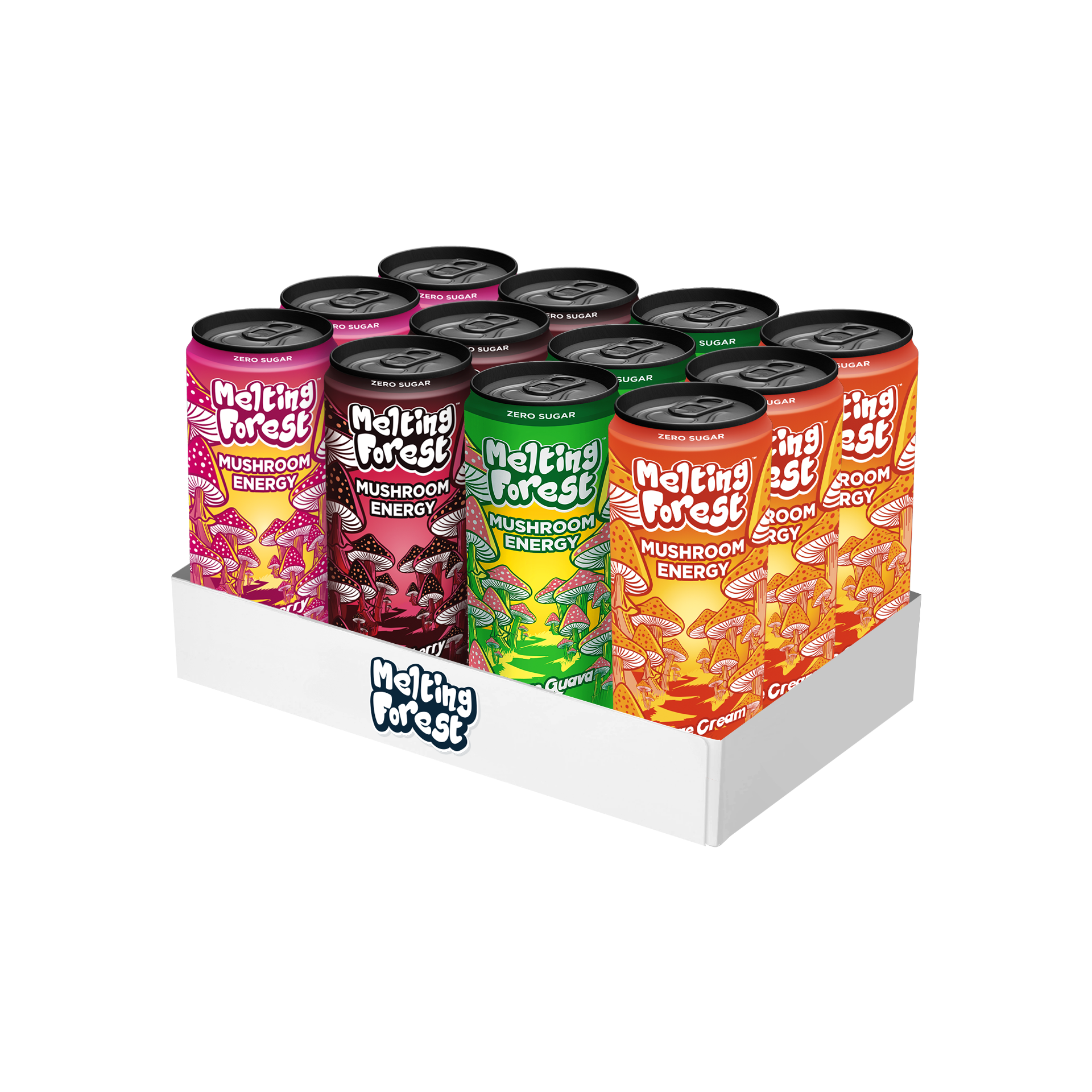 Mushroom Energy Drink 12 Pack - Variety Pack