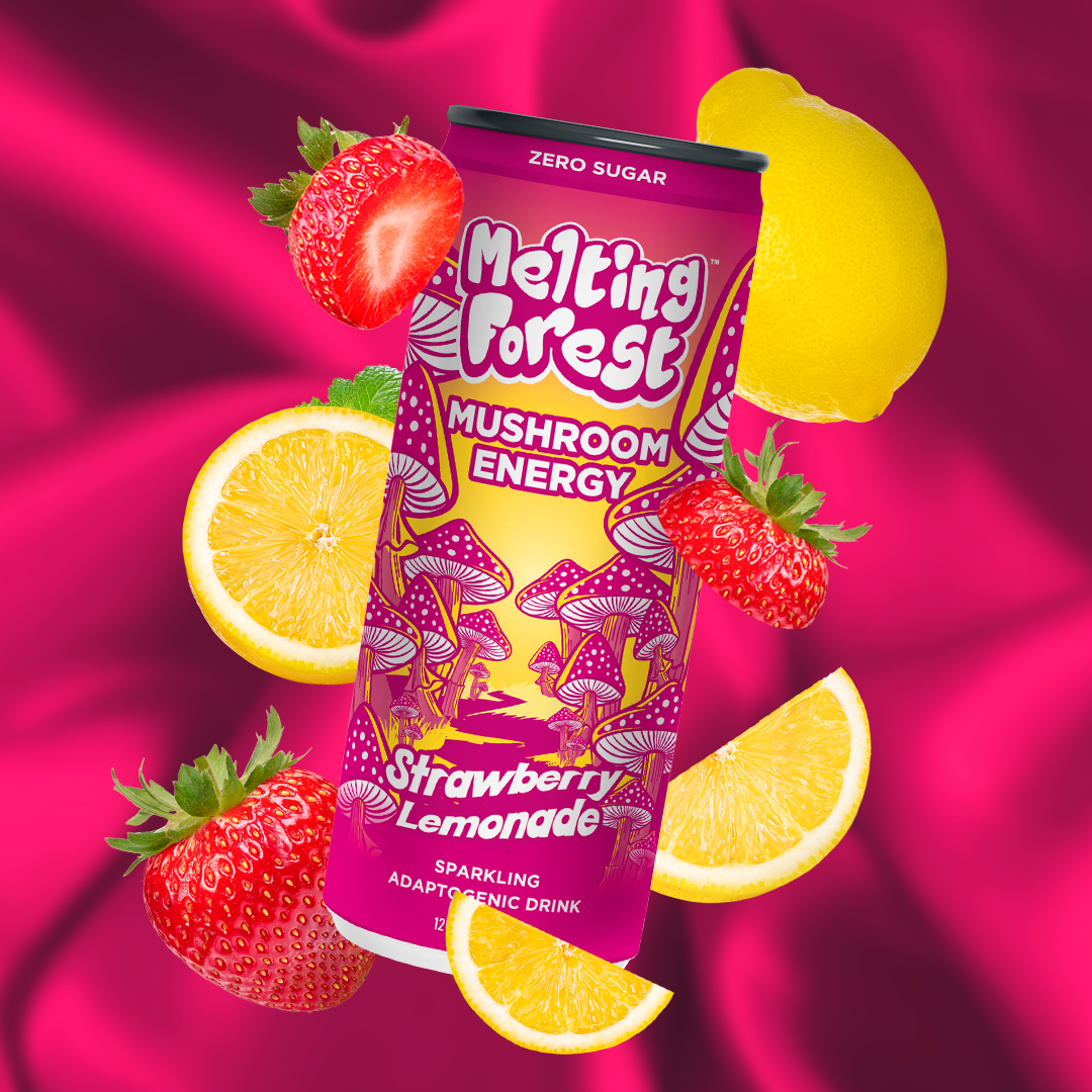 Mushroom Energy Drink Strawberry Lemonade