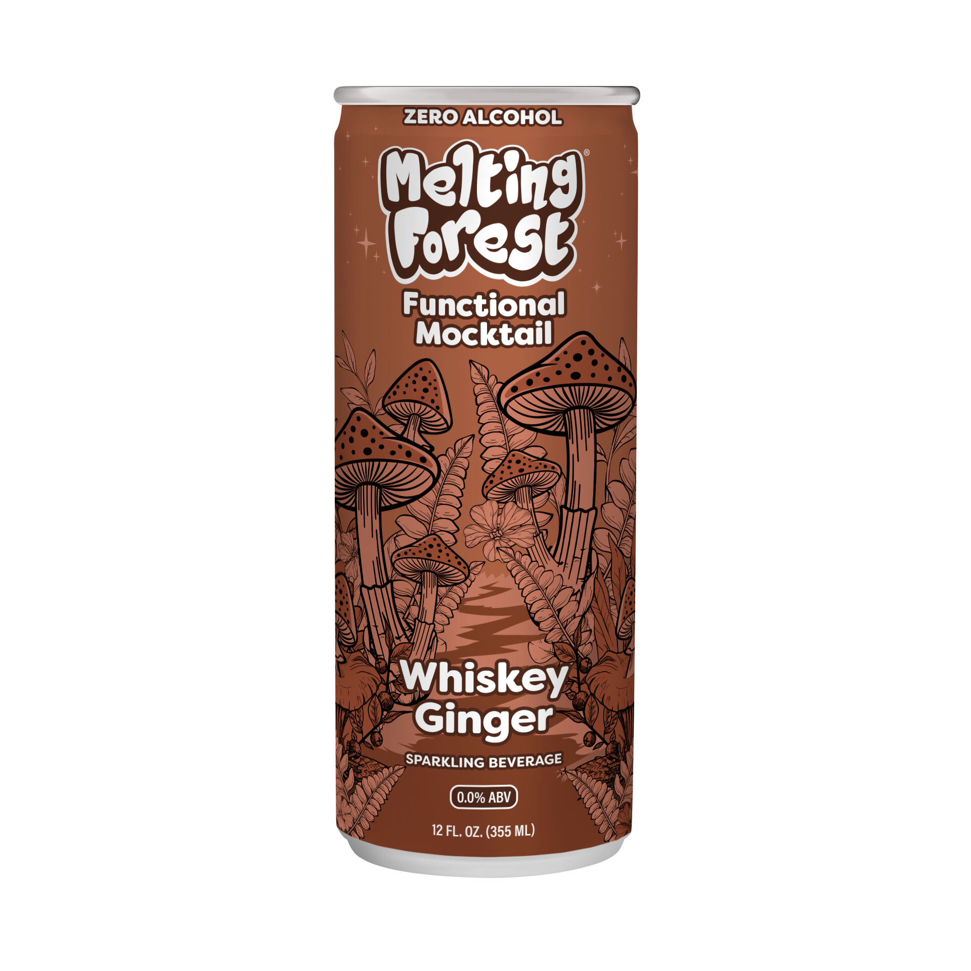 Mushroom Mocktail Drink 4 Pack - Whiskey Ginger