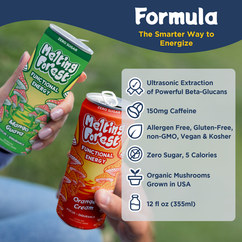 Mushroom D-Stress Drink 12 Pack - Variety Pack