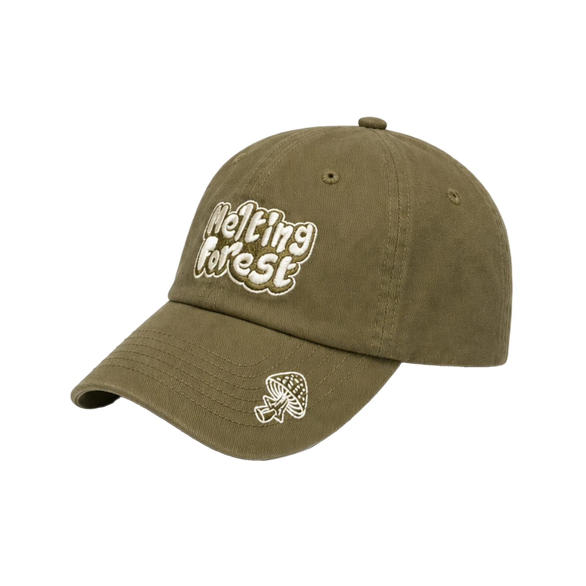 Melting Forest Hat - Olive - side angle