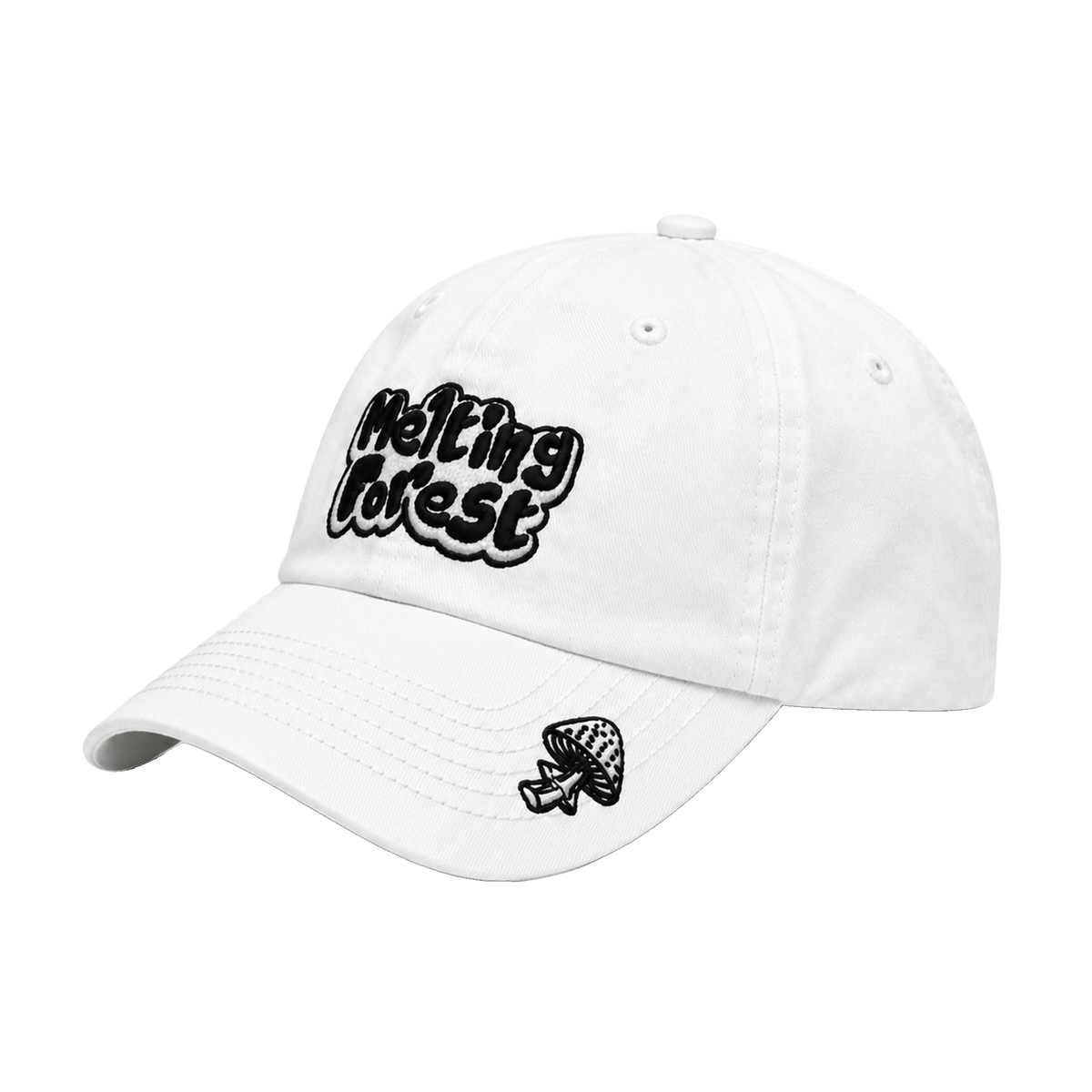 Melting Forest Hat - White - side angle